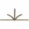 Ekena Millwork Redmond Rough Sawn Timber Gable Bracket, Douglas Fir, 108"W x 58"H x 2"D x 4"F, 13/12 Pitch GBW108X58X0204RED00RDF - alternate 2
